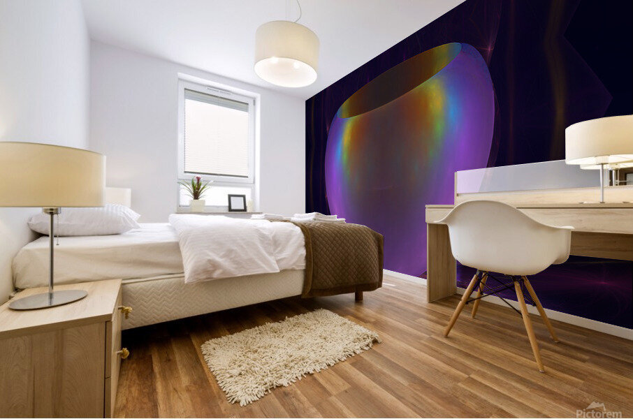 Iridescent Vase Mural print