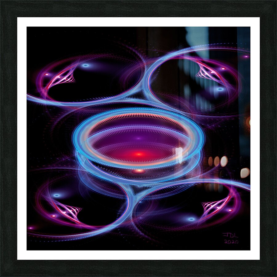 Synchronized Orbits  Picture Frame print