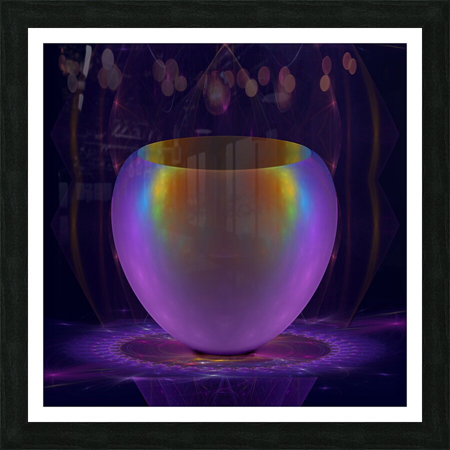 Iridescent Vase Picture Frame print