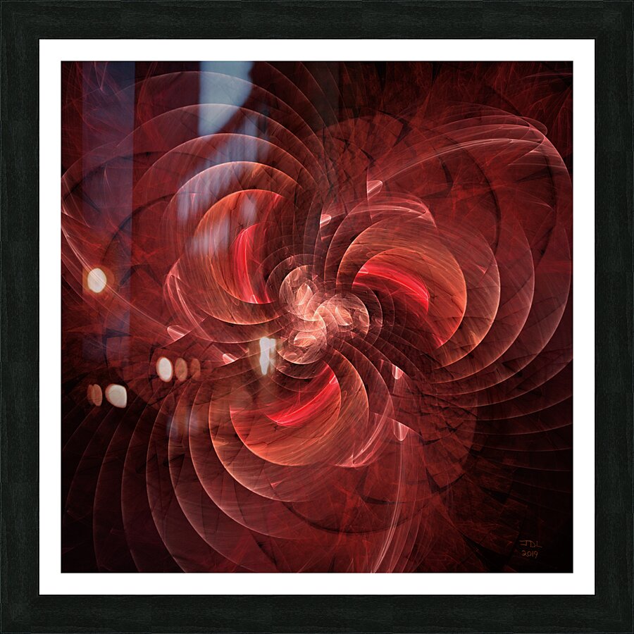 Rapidly Rotating Blades of a Fractal Fan  Picture Frame print