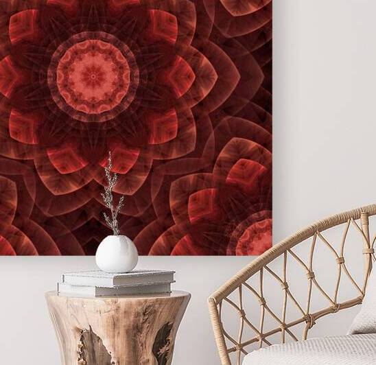 Wooden Floral Mandala by Jodi DiLiberto 