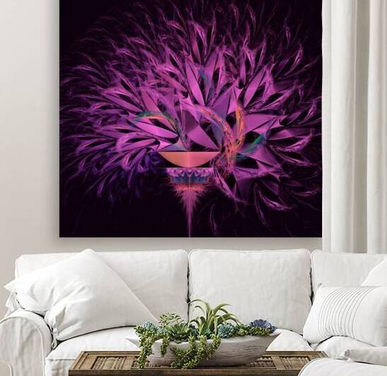 Fractal Arrangement in Purple  by Jodi DiLiberto 