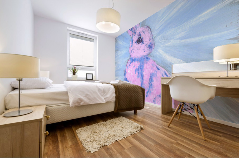 Fairy tale rabbit Mural print