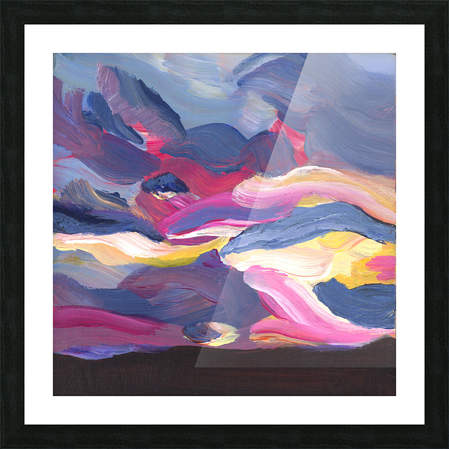 Abstract sunset Picture Frame print