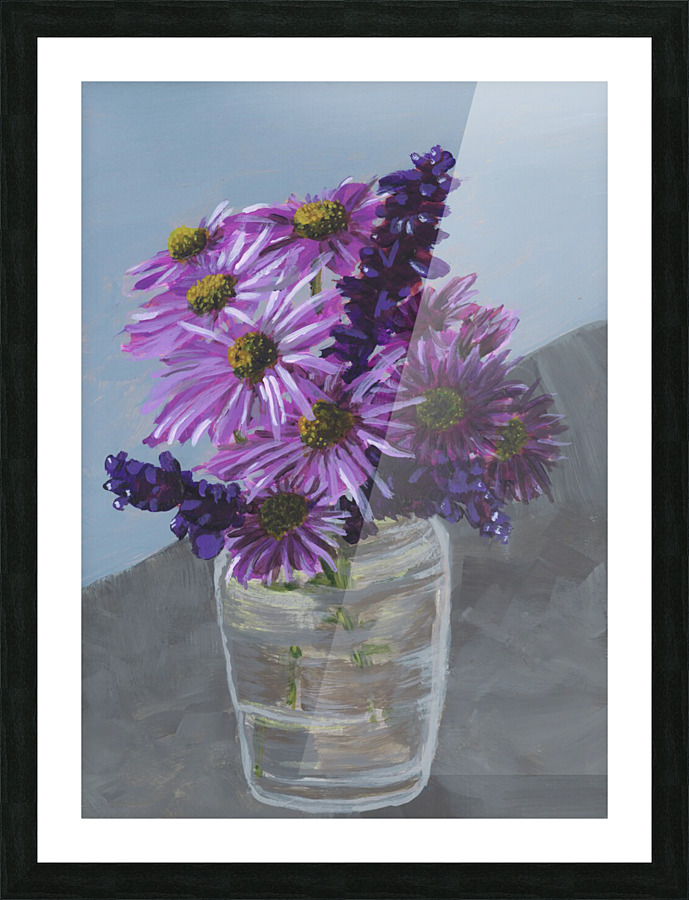 Asters Picture Frame print