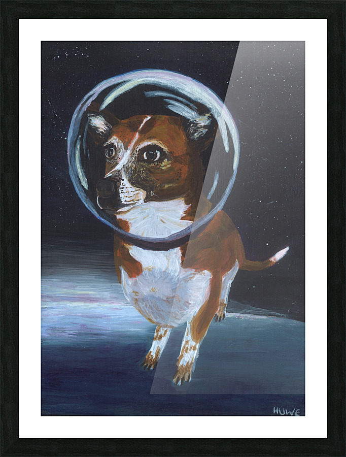 Happer in space Picture Frame print