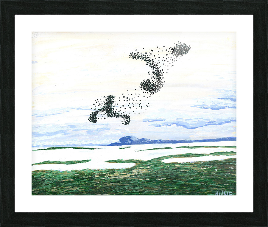Starlings Picture Frame print