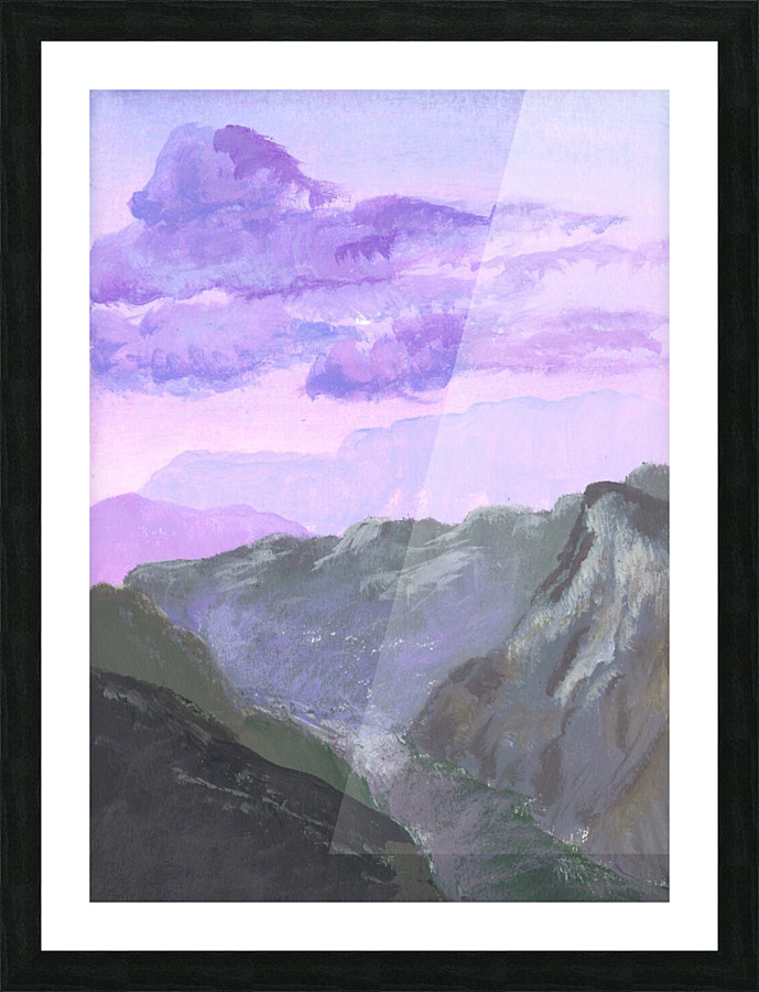 Foggy valley Picture Frame print