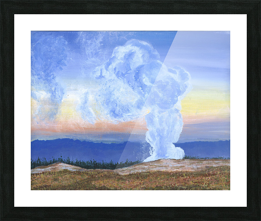 Old Faithful Picture Frame print