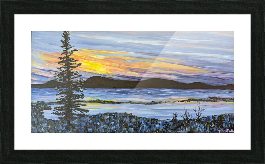 Toad Mountain sunset Picture Frame print
