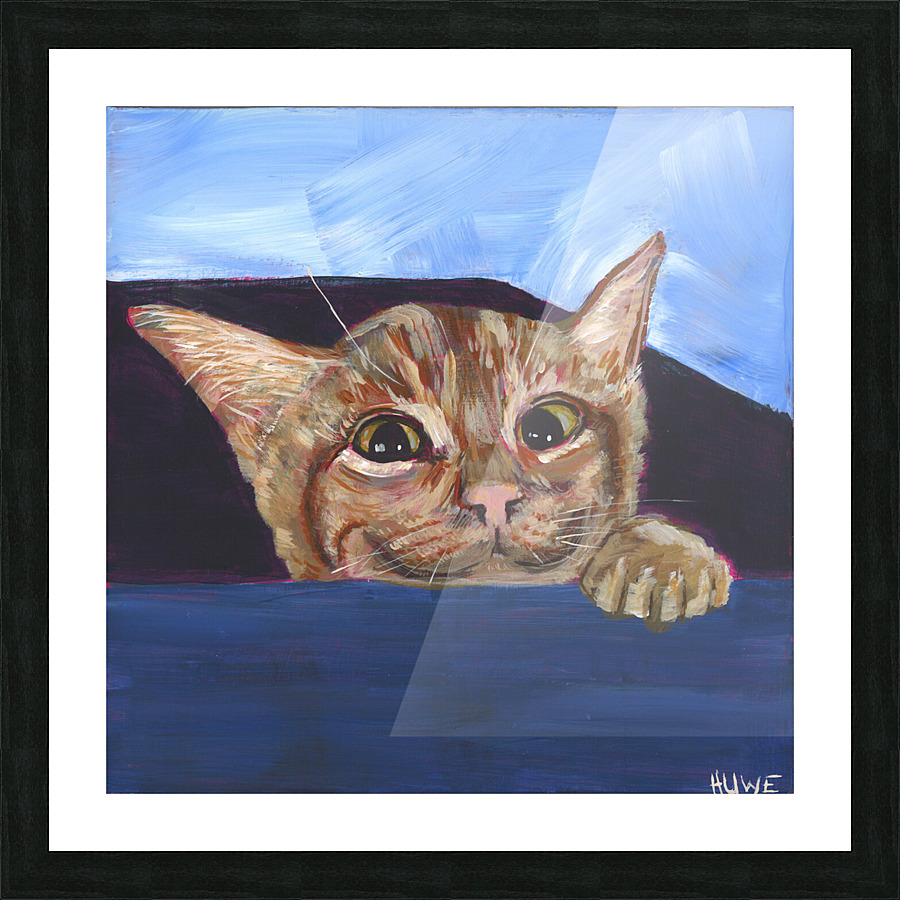 Smiley kitten Picture Frame print