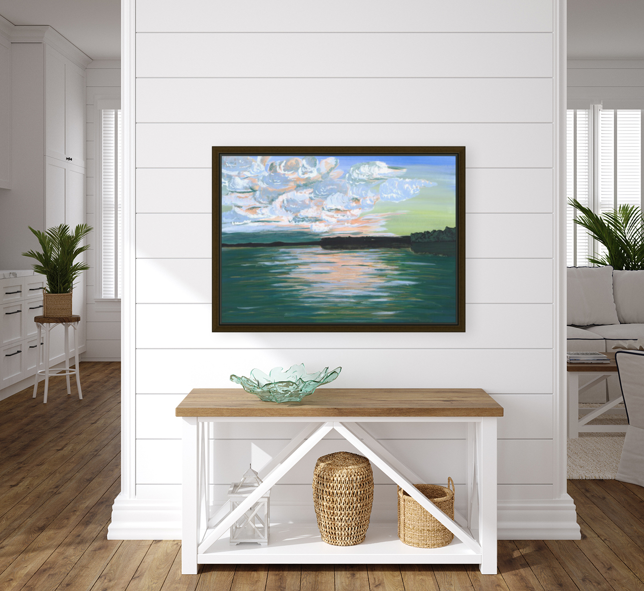 Lake sunset Reproduction