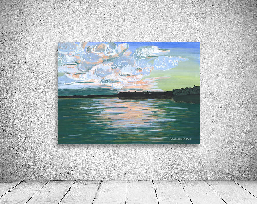 Lake sunset Wall Preview
