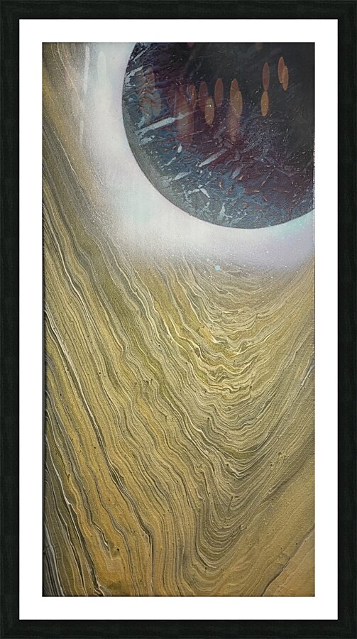 Golden Radiant Picture Frame print