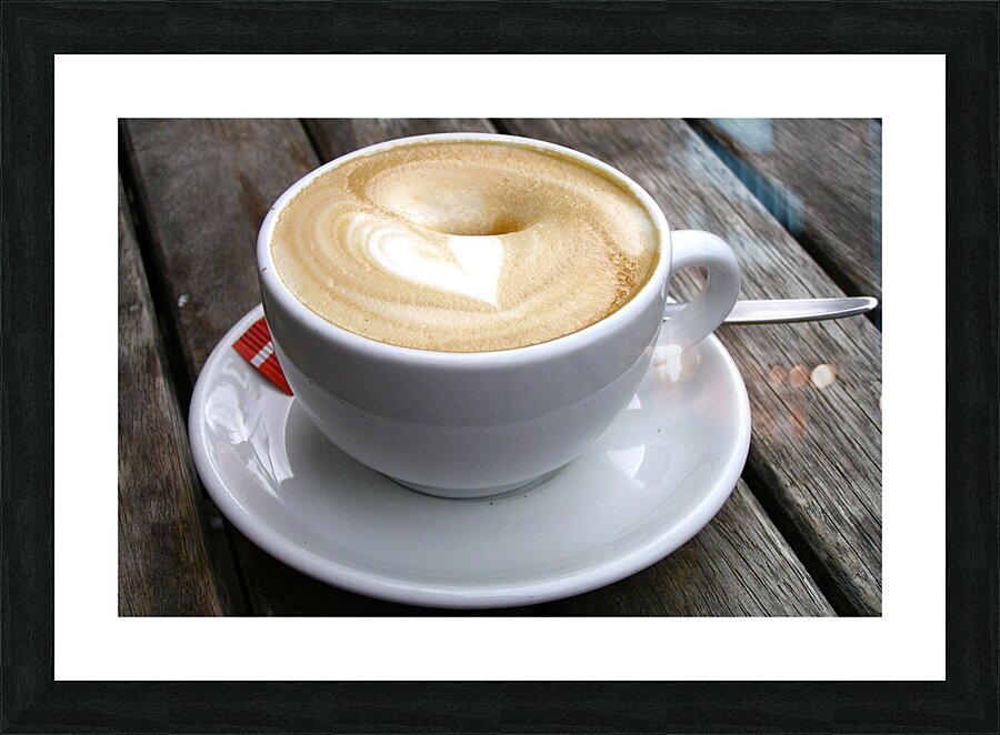 Sinking heart cafe Picture Frame print
