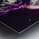 ROYAL NEON WOLF HD Metal print