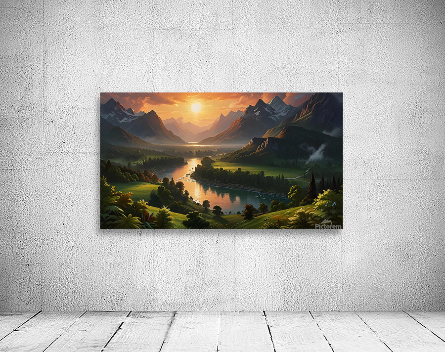 A breathtaking natural landscape paintinG Wall Preview