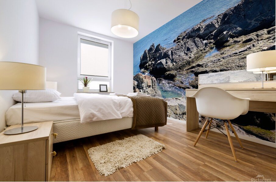 Teal Tides Mural print
