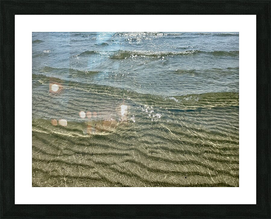Shimmering Sea  Picture Frame print