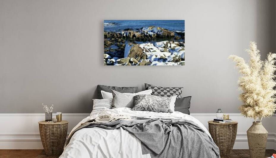Snowy Rocks  by Jayne Kubicek