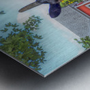 Alert Market Goat Wood Pen Metal print