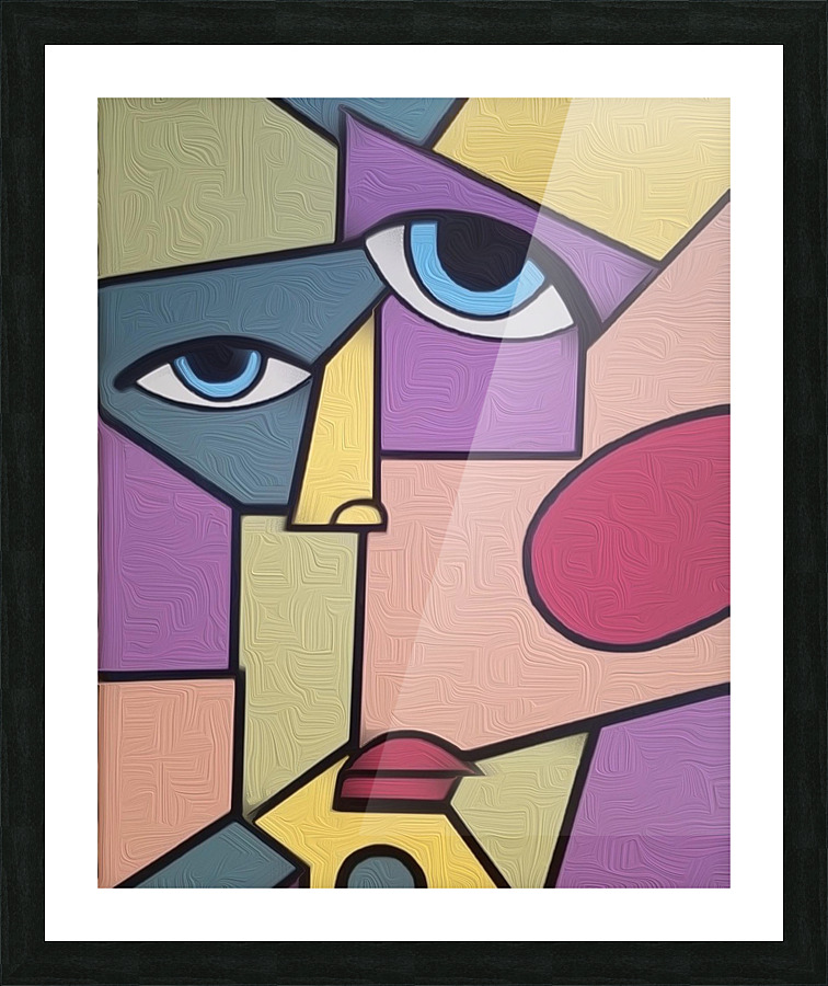 For Purple & Blue Picture Frame print