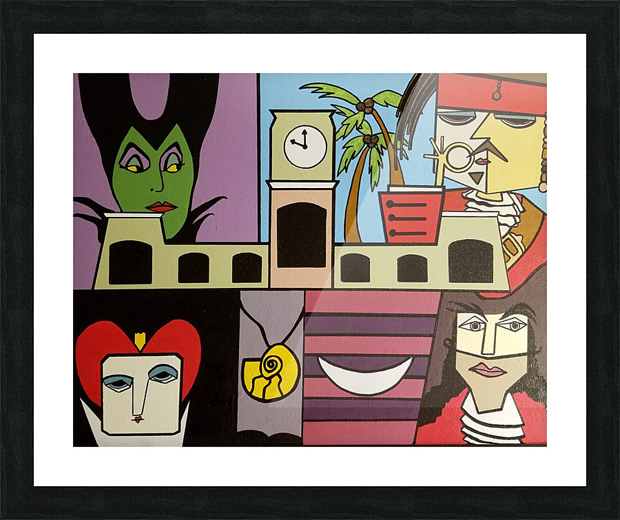 Villains Picture Frame print
