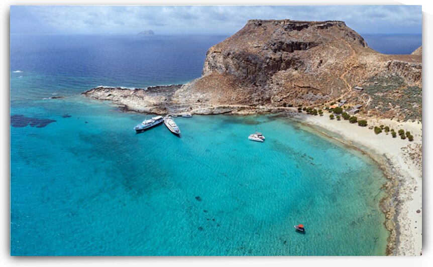 Gramvousa from Above Crete Greece by Pavlos Art Photography