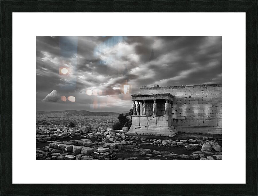 Athens Winter Mood Picture Frame print