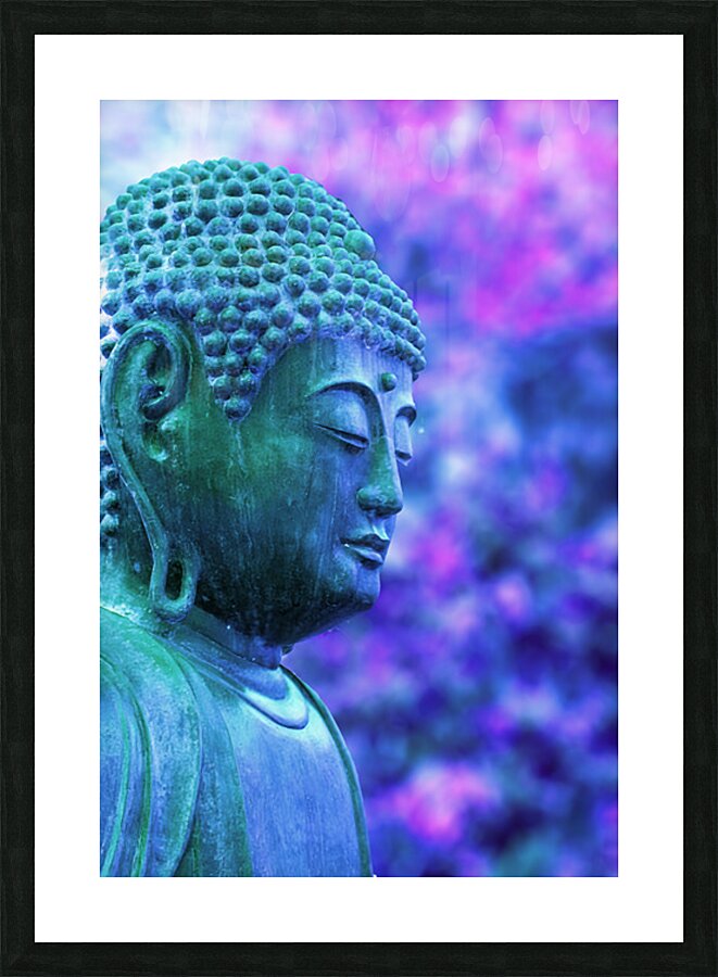 Buddha in Blue Picture Frame print