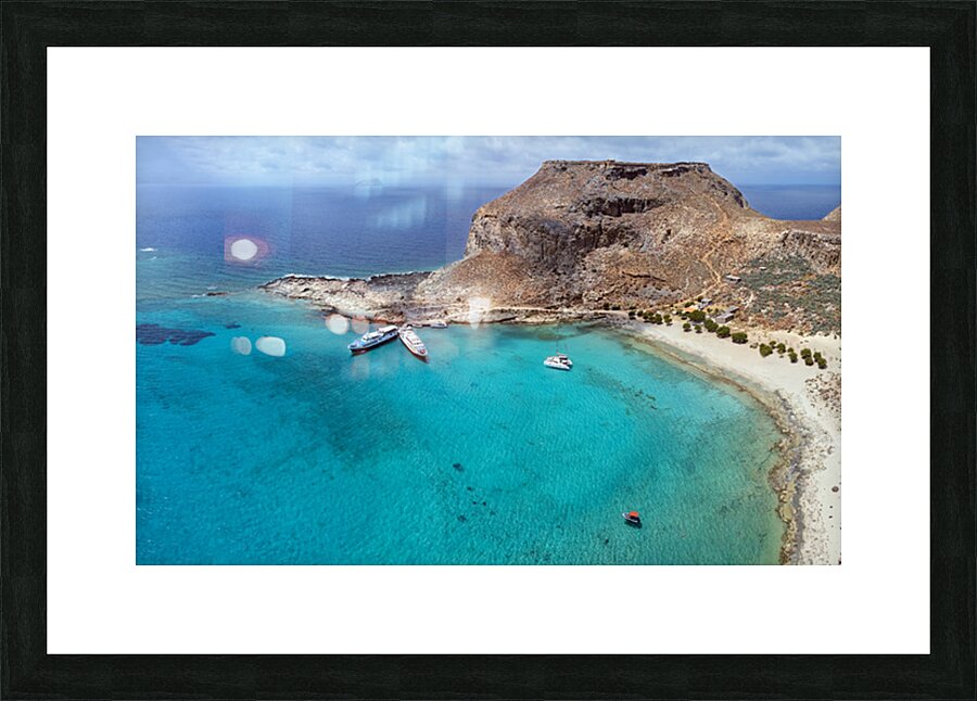 Gramvousa from Above Crete Greece Picture Frame print