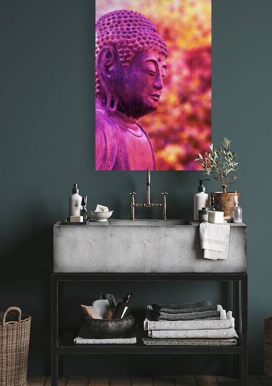 Buddha in Violet Magenta by Pavlos Art Photography