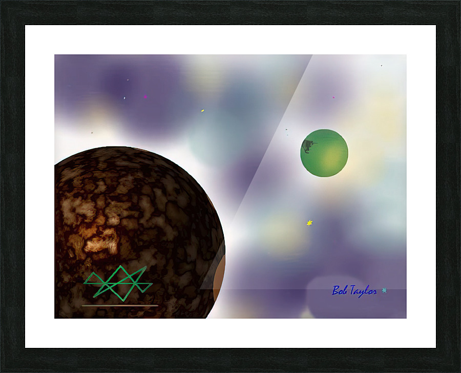 013KrellianMoonMS Picture Frame print