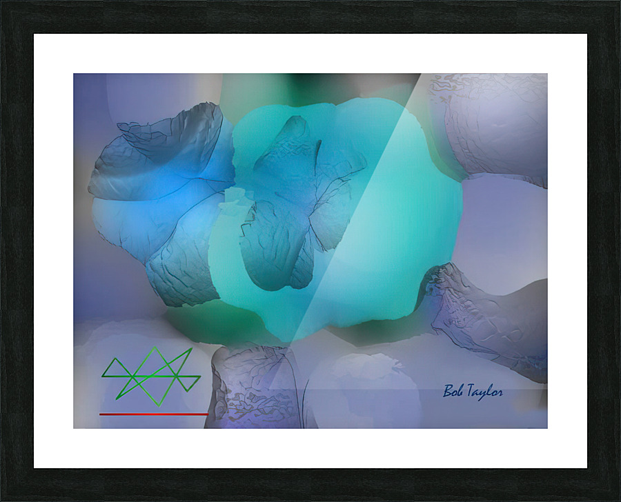 004BlueIce2MS Picture Frame print