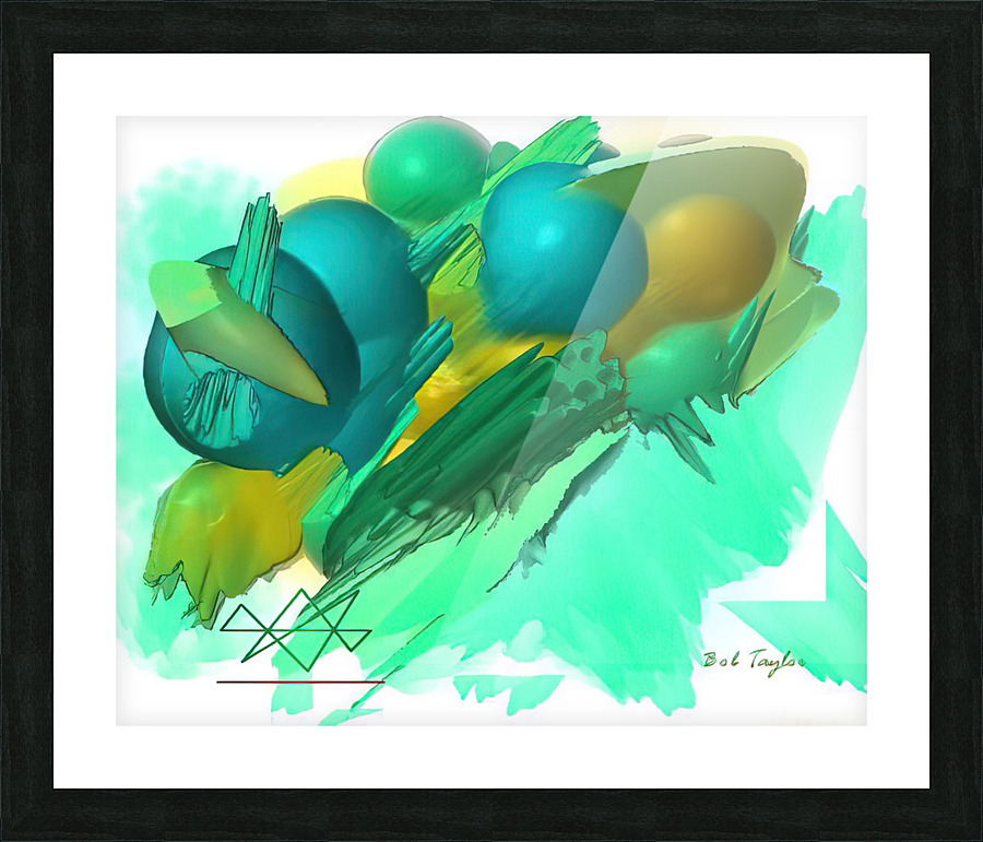 028GreenscapeMS Picture Frame print