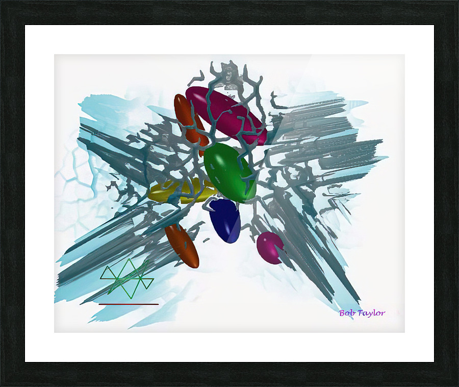 058SpaceBeansMS Picture Frame print