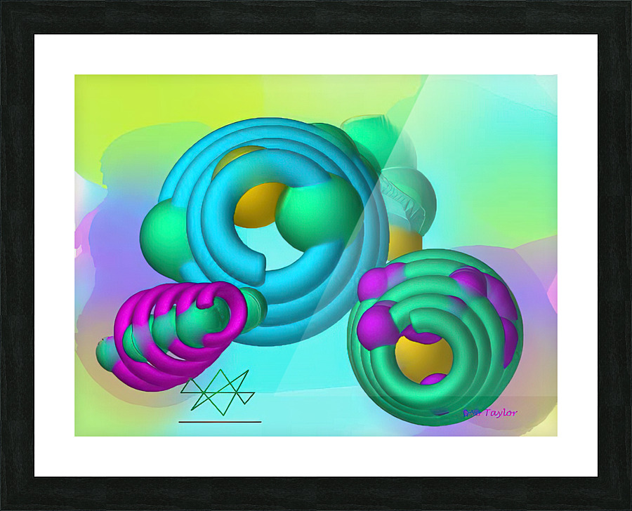 041Spirals3MS Picture Frame print
