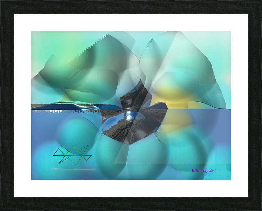 052EarthTrackMS Picture Frame print