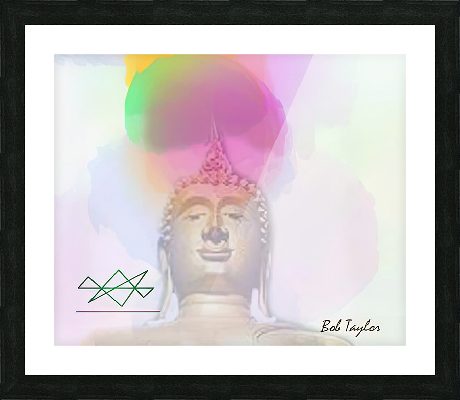 141BuddhaCloudMS Picture Frame print