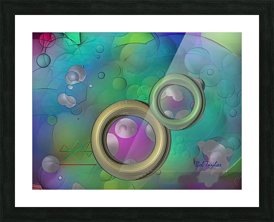 205spheres7MS Picture Frame print
