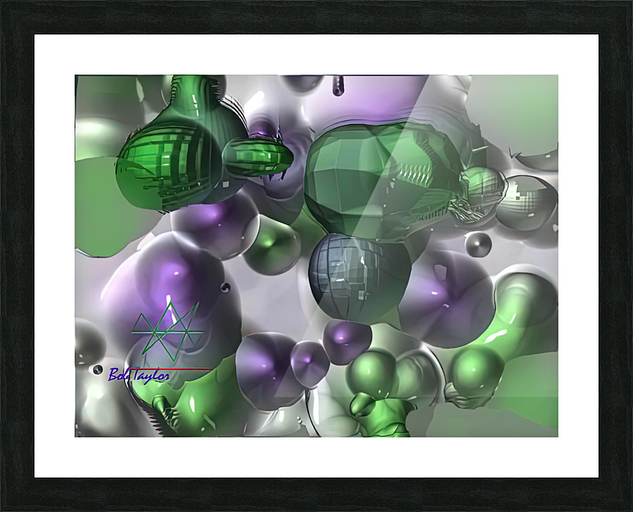 225CrowdedRealityMS Picture Frame print