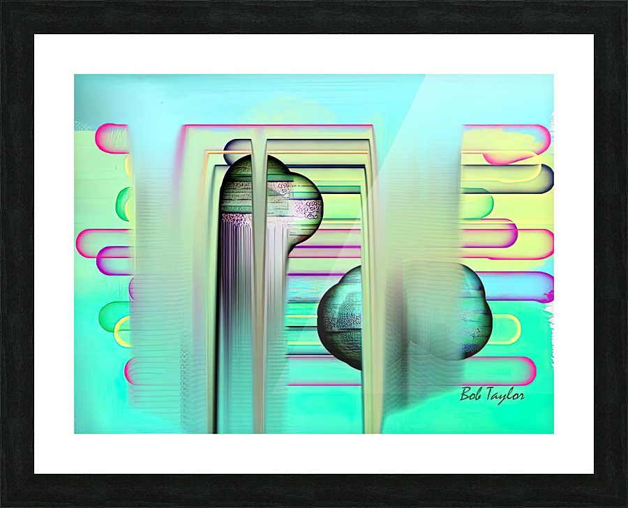 241MeltingRocksMS Picture Frame print