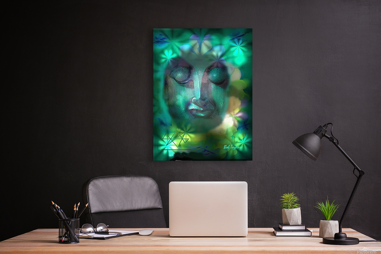142BuddhaflowersMS Reproduction