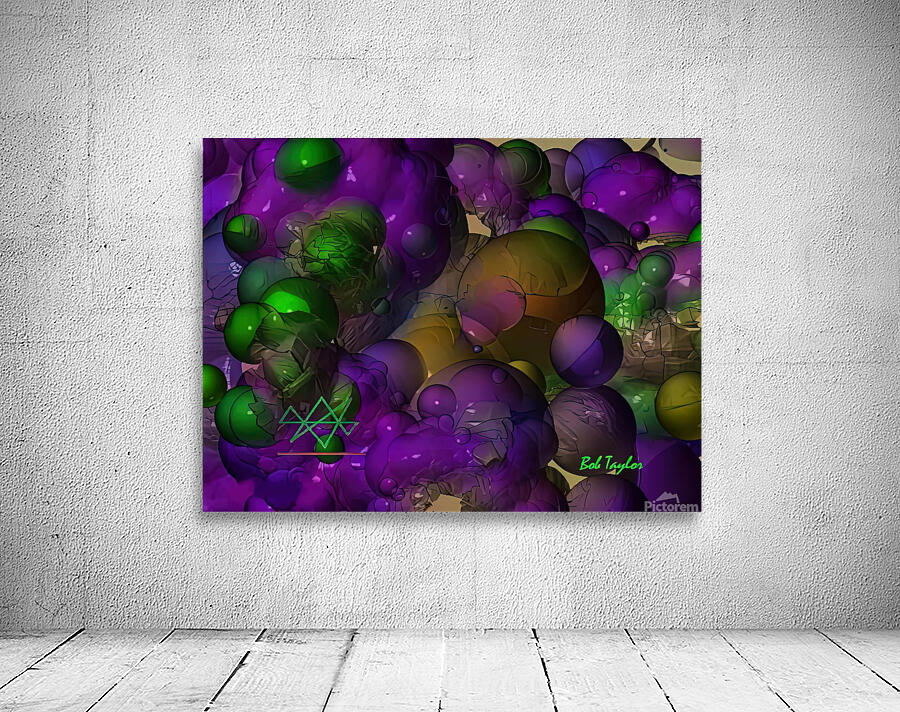 235PurpleBubblesMS Wall Preview