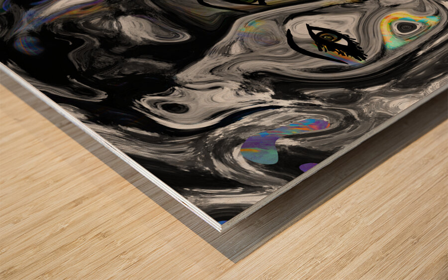 Fire Opal Wood print