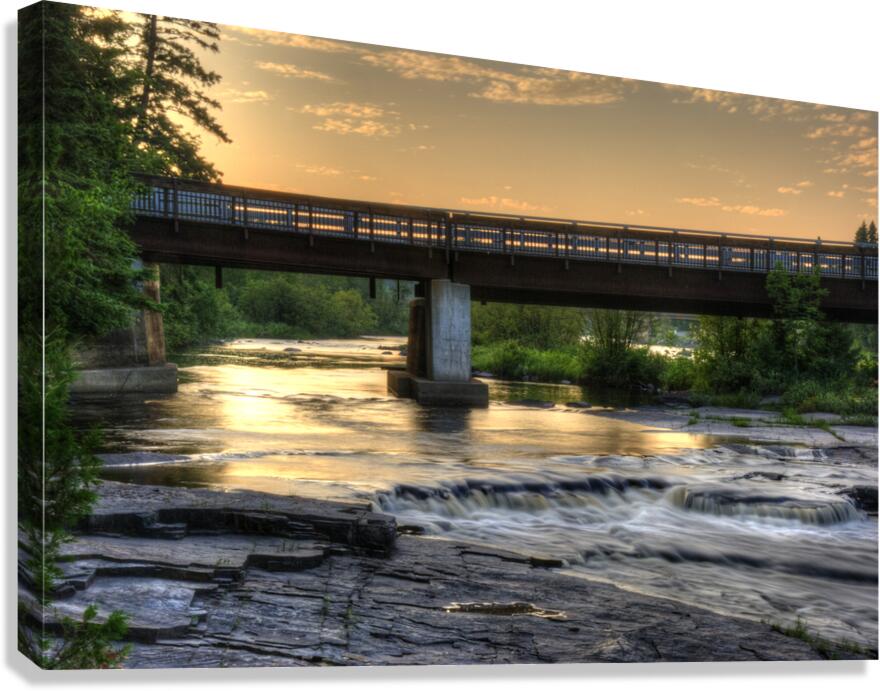 Kakabeka Falls Bridge Canvas Print