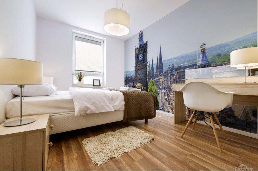 Edinburgh Princess St. Mural print