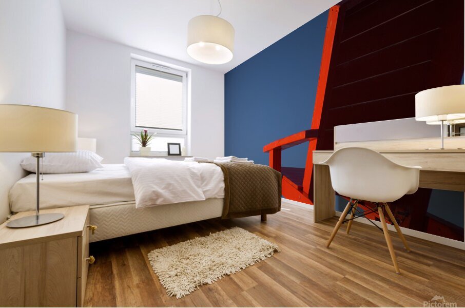 Red Chair Mural print