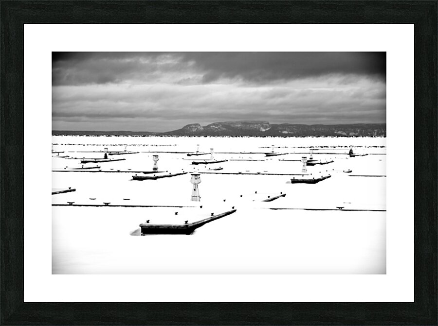 Winter Sleeping Giant Picture Frame print