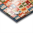 Cute christmas seamless pattern vector Acrylic print